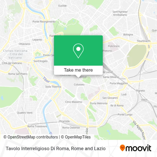 Tavolo Interreligioso Di Roma map