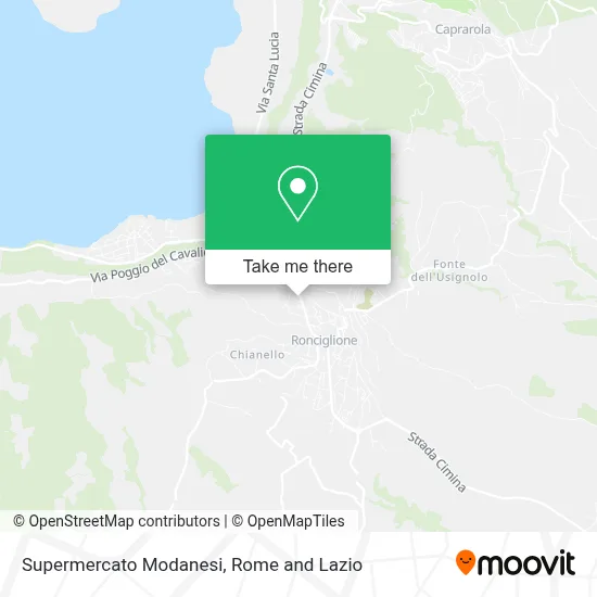 Supermercato Modanesi map