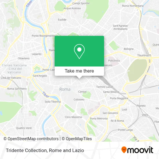Tridente Collection map