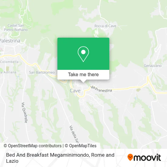Bed And Breakfast Megaminimondo map