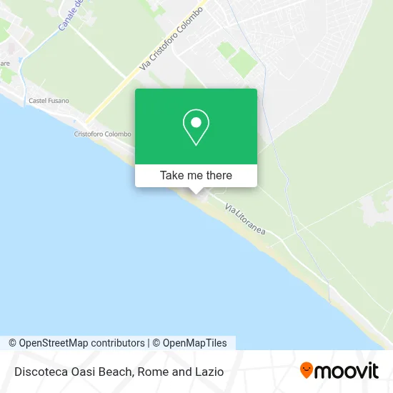 Discoteca Oasi Beach map