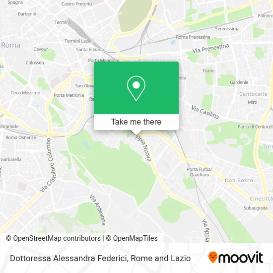 Dottoressa Alessandra Federici map