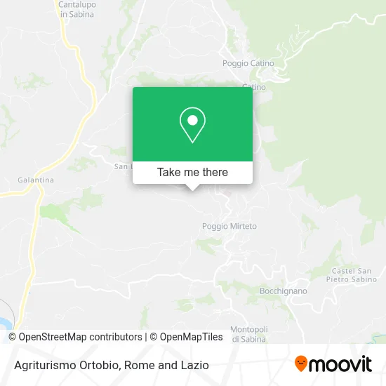 Agriturismo Ortobio map