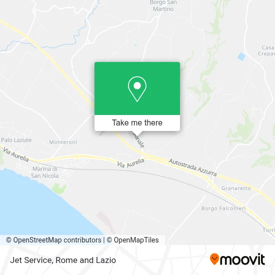 Jet Service map