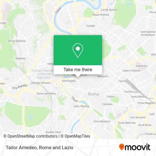 Tailor Amedeo map