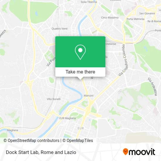 Dock Start Lab map