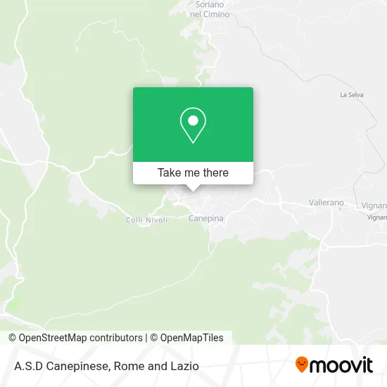A.S.D Canepinese map