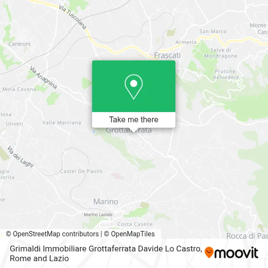 Grimaldi Immobiliare Grottaferrata Davide Lo Castro map