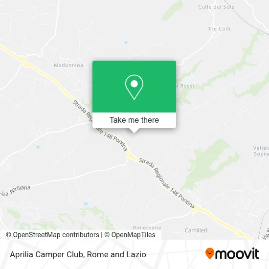 Aprilia Camper Club map