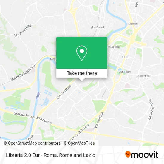 Libreria 2.0 Eur - Roma map