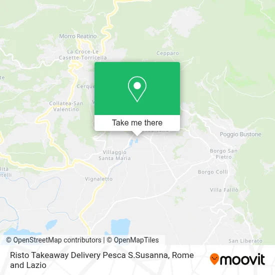 Risto Takeaway Delivery Pesca S.Susanna map