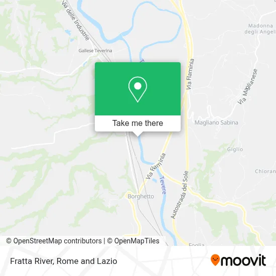Fratta River map