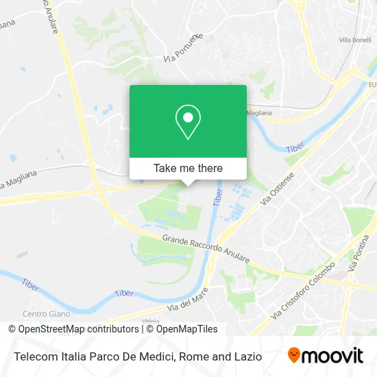 Telecom Italia Parco De Medici map