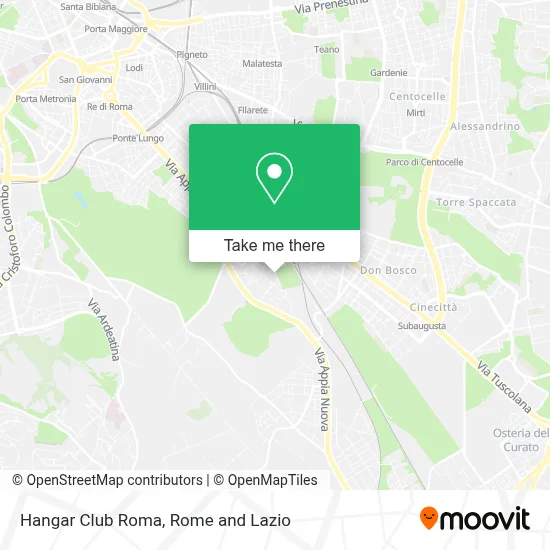 Hangar Club Roma map