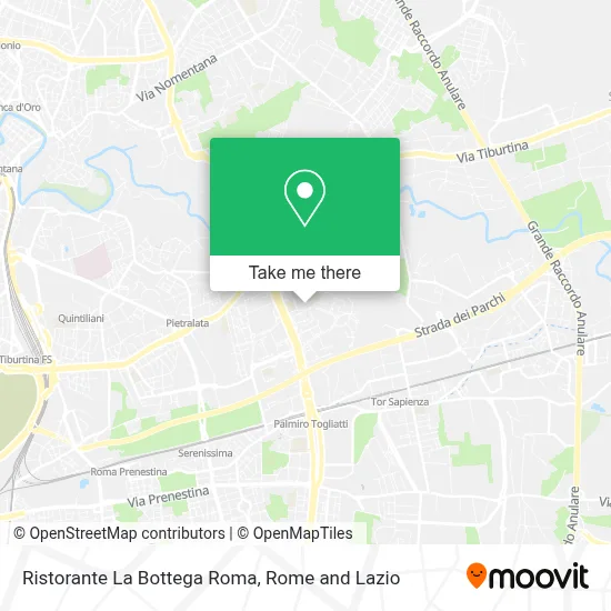 Ristorante La Bottega Roma map