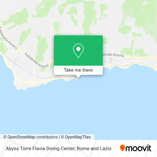 Abyss Torre Flavia Diving Center map