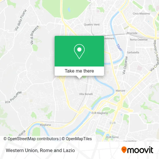 Western Union map