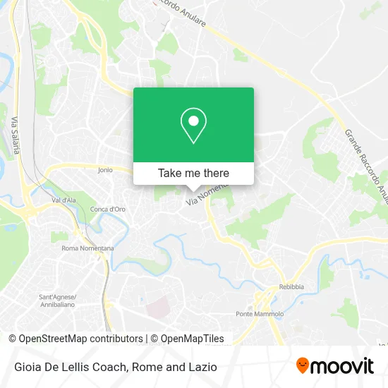 Gioia De Lellis Coach map