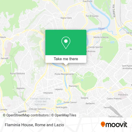 Flaminia House map