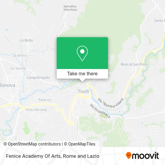 Fenice Academy Of Arts map