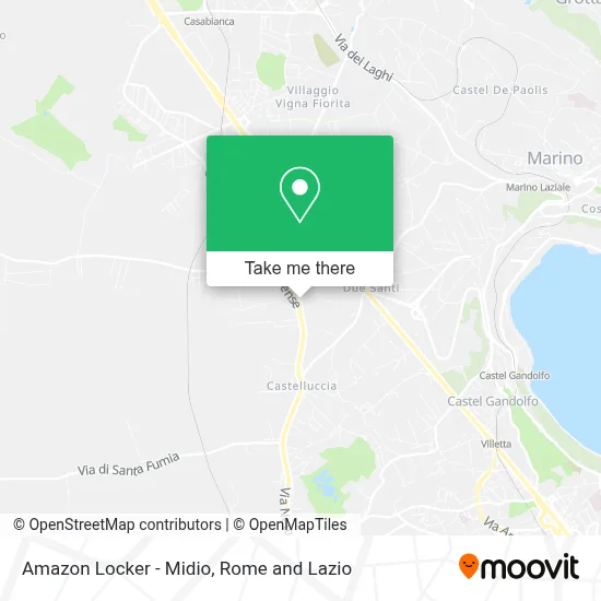 Amazon Locker - Midio map