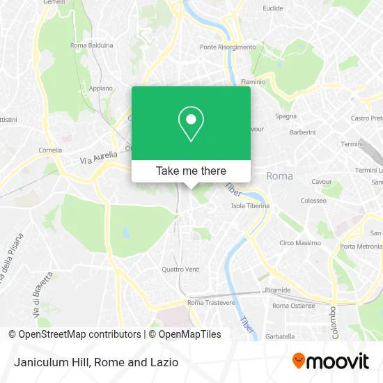 Janiculum Hill map