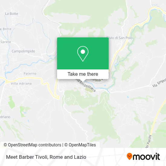 Meet Barber Tivoli map