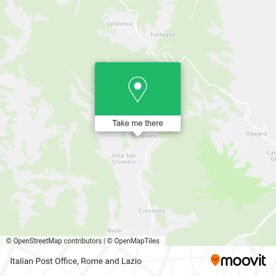 Italian Post Office map