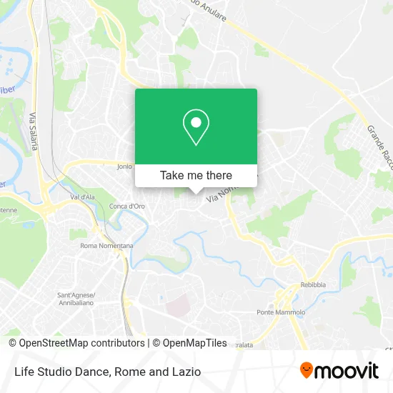 Life Studio Dance map