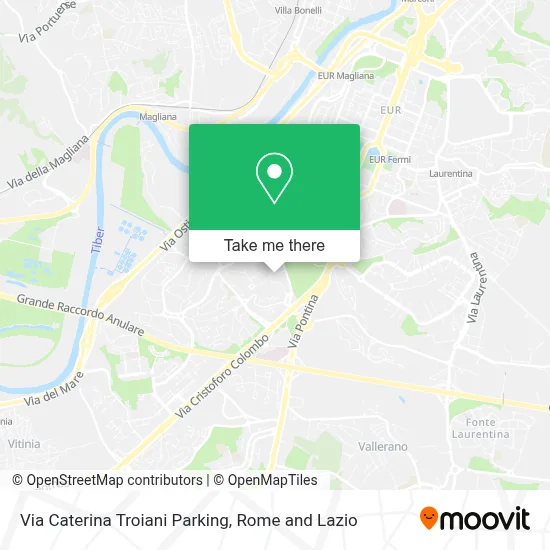 Via Caterina Troiani Parking map