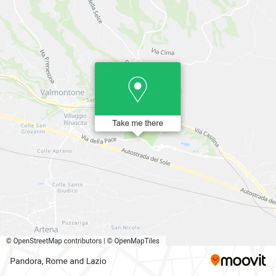 Pandora map