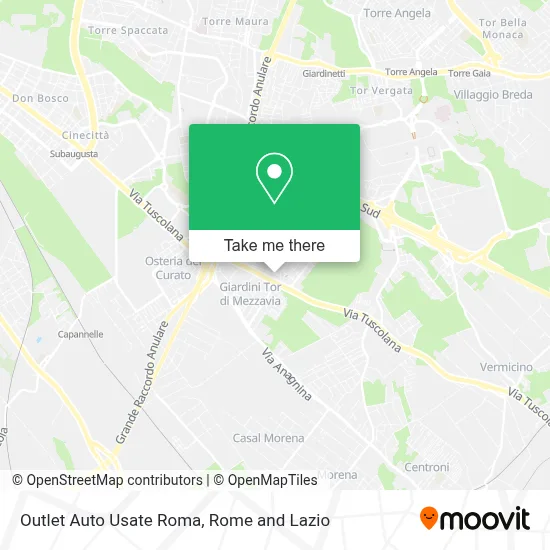 Outlet Auto Usate Roma map