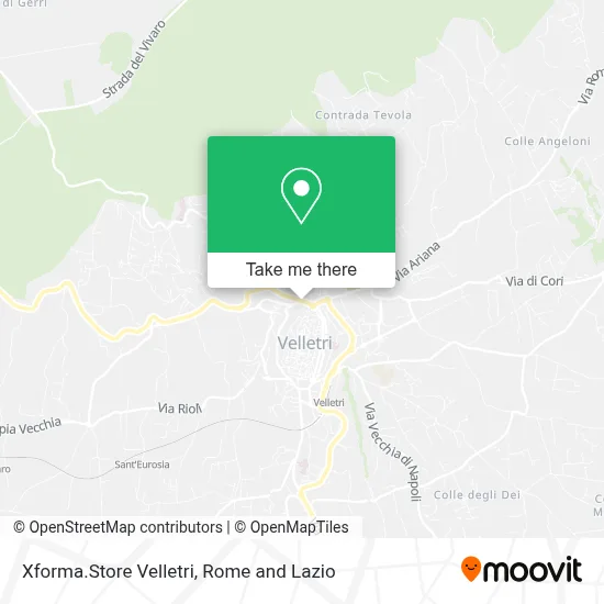 Xforma.Store Velletri map