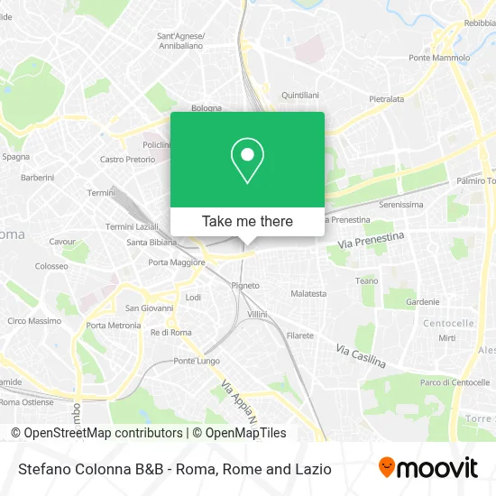 Stefano Colonna B&B - Roma map
