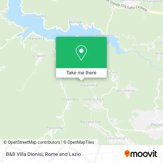 B&B Villa Dionisi map