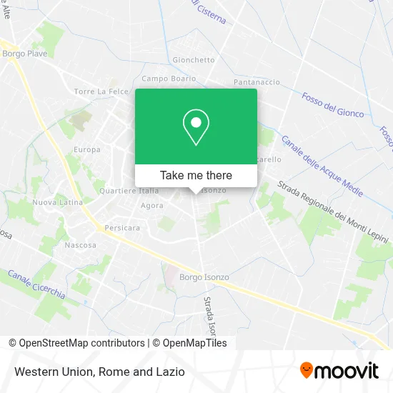 Western Union map