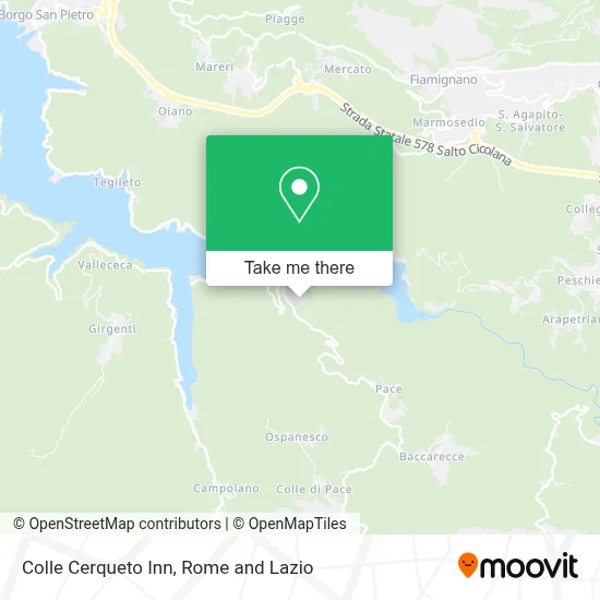 Colle Cerqueto Inn map
