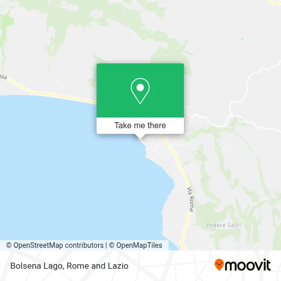 Bolsena Lago map