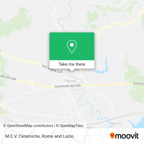 M.E.V. Ceramiche map