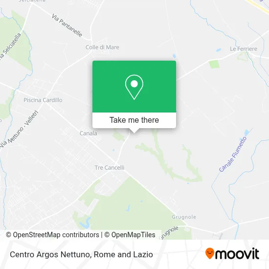 Centro Argos Nettuno map