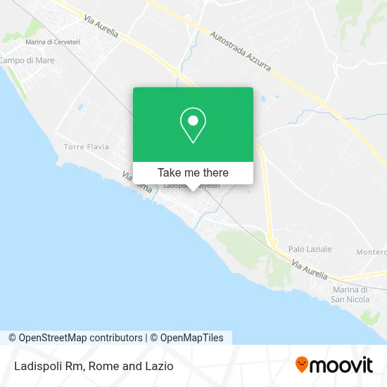 Ladispoli Rm map