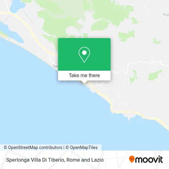 Sperlonga Villa Di Tiberio map