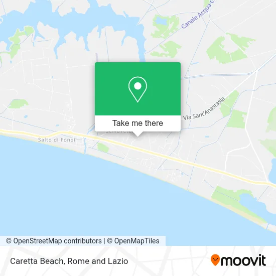 Caretta Beach map