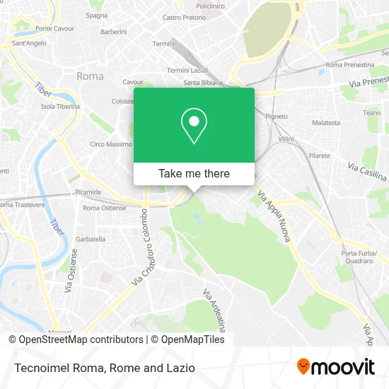Tecnoimel Roma map