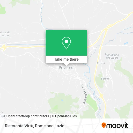 Ristorante Virtù map