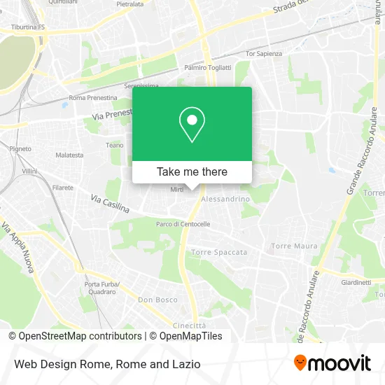Web Design Rome map