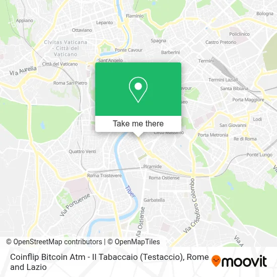 Coinflip Bitcoin Atm - Il Tabaccaio (Testaccio) map