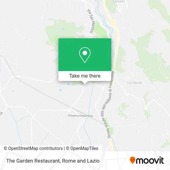 The Garden Restaurant map