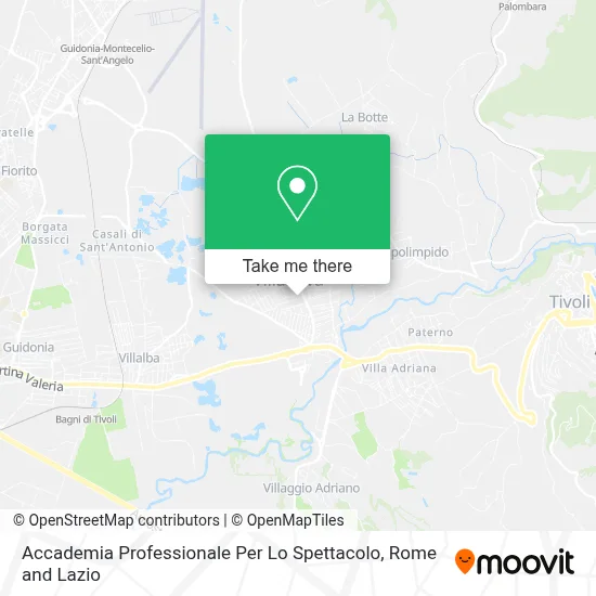 Accademia Professionale Per Lo Spettacolo map