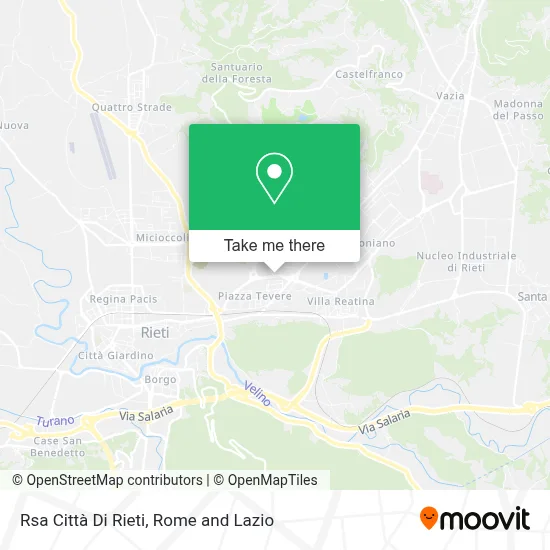 Rsa Città Di Rieti map